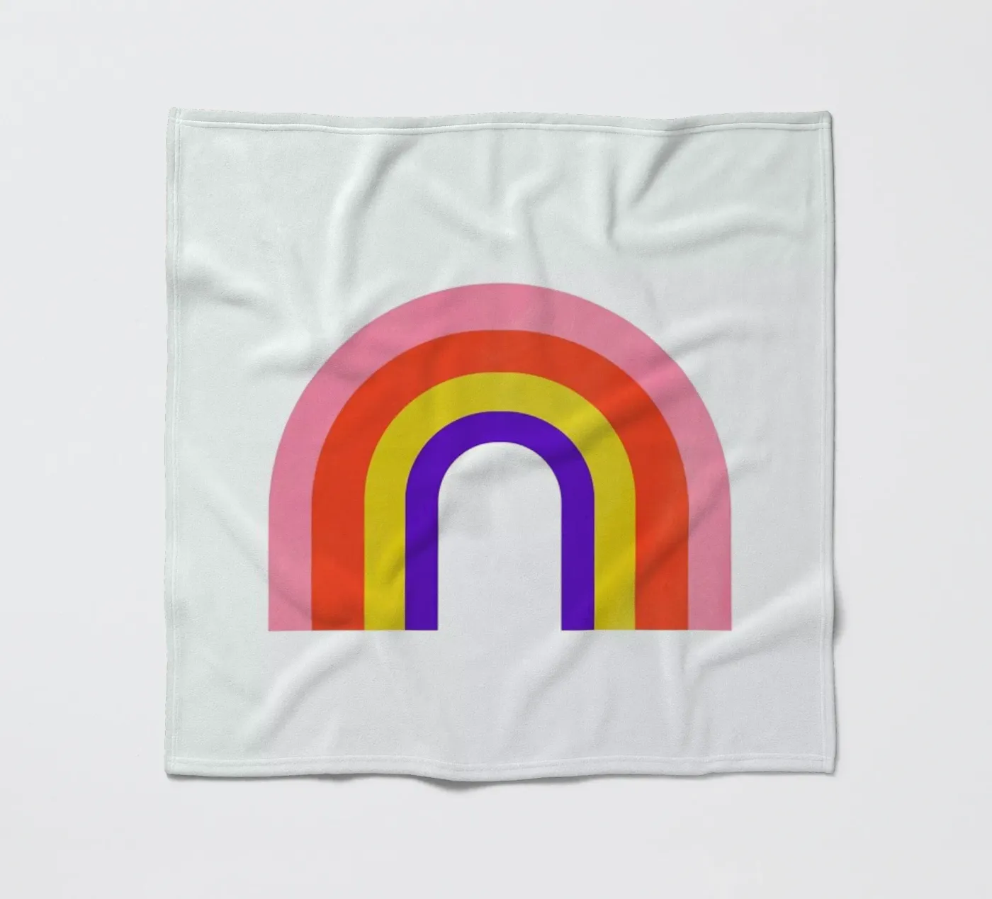 Rainbow fleece blanket by Little Flourishes