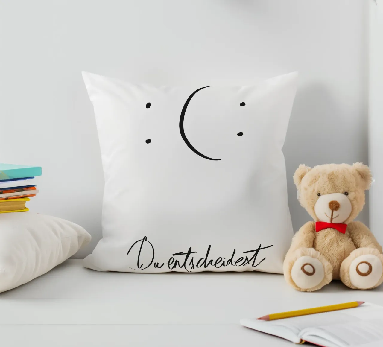 Das Leben ist Ansichtssache cuscino da QuooodZ by MooodzArt