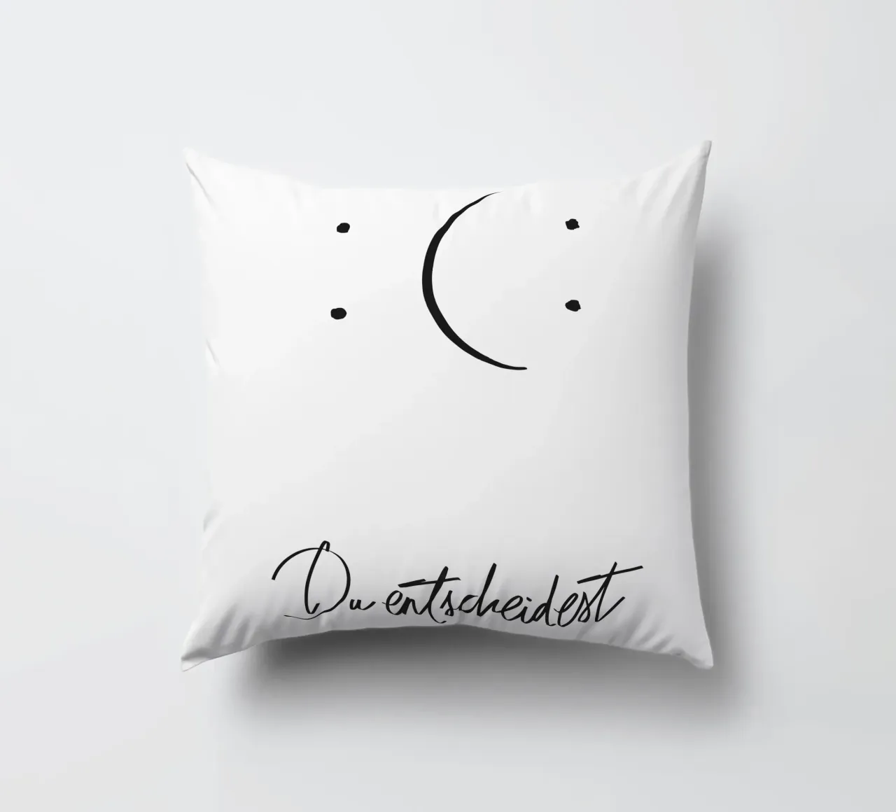 Das Leben ist Ansichtssache cuscino da QuooodZ by MooodzArt