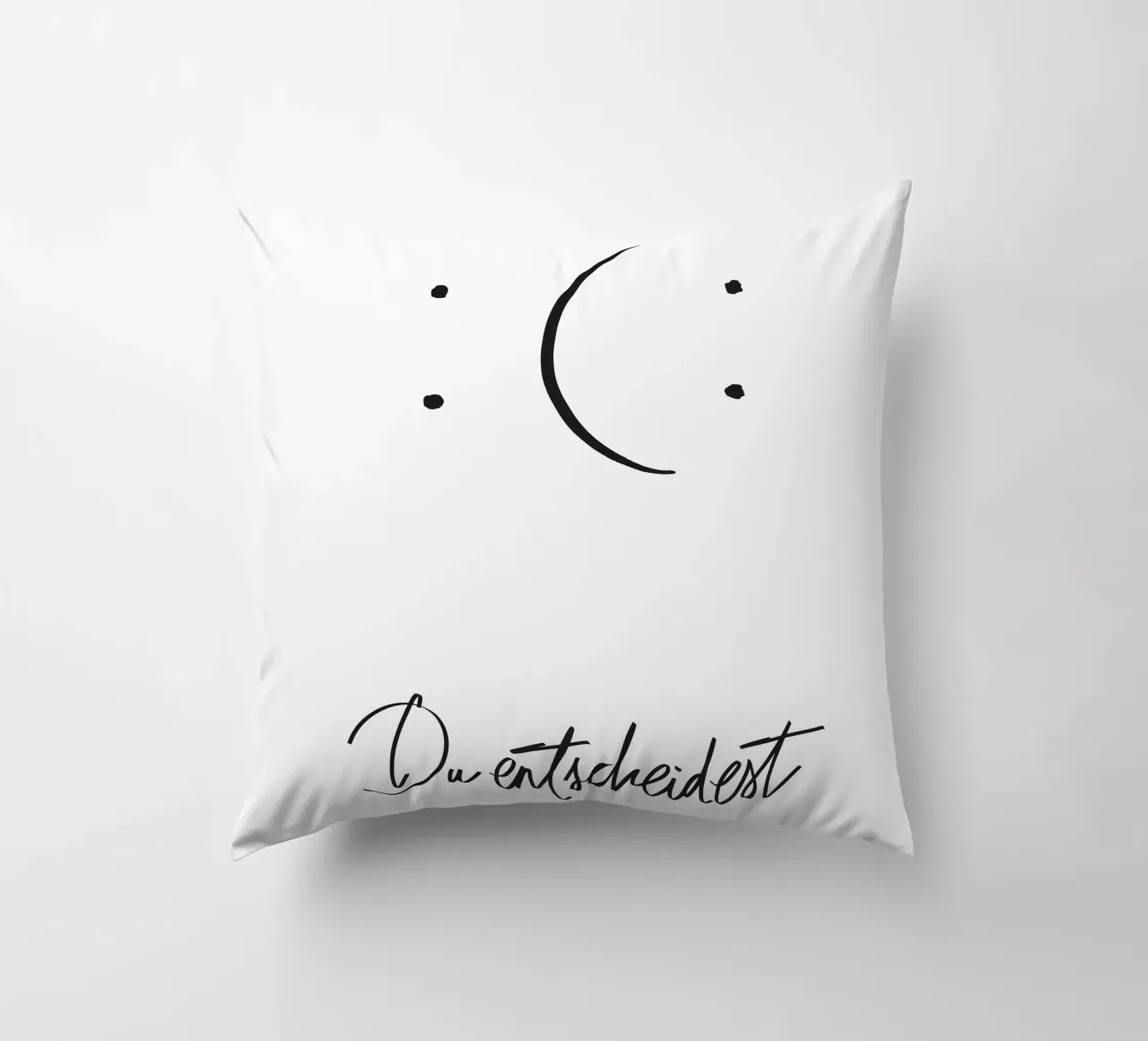 Das Leben ist Ansichtssache cuscino da QuooodZ by MooodzArt