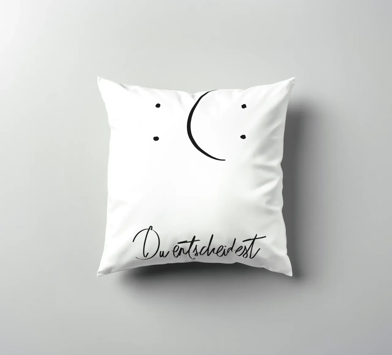 Das Leben ist Ansichtssache cuscino da QuooodZ by MooodzArt