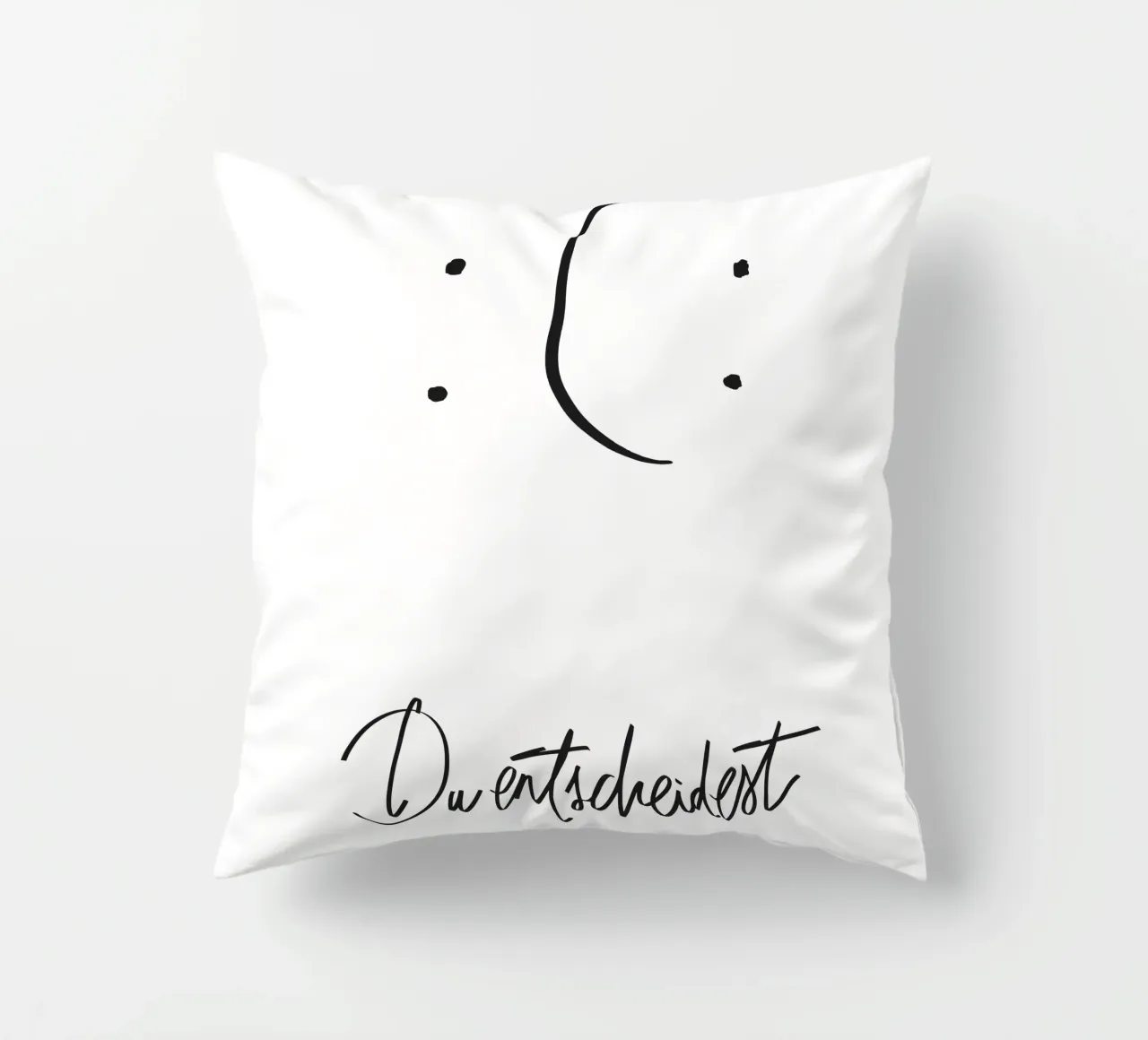 Das Leben ist Ansichtssache cuscino da QuooodZ by MooodzArt