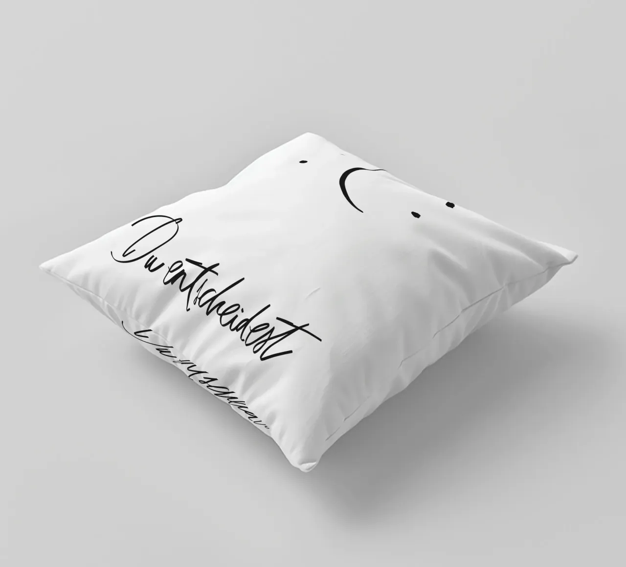 Das Leben ist Ansichtssache cuscino da QuooodZ by MooodzArt