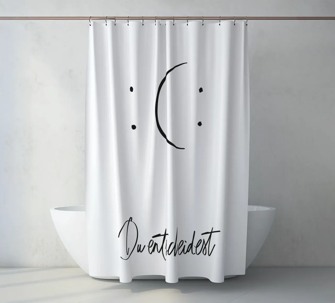 Das Leben ist Ansichtssache tenda da doccia da QuooodZ by MooodzArt