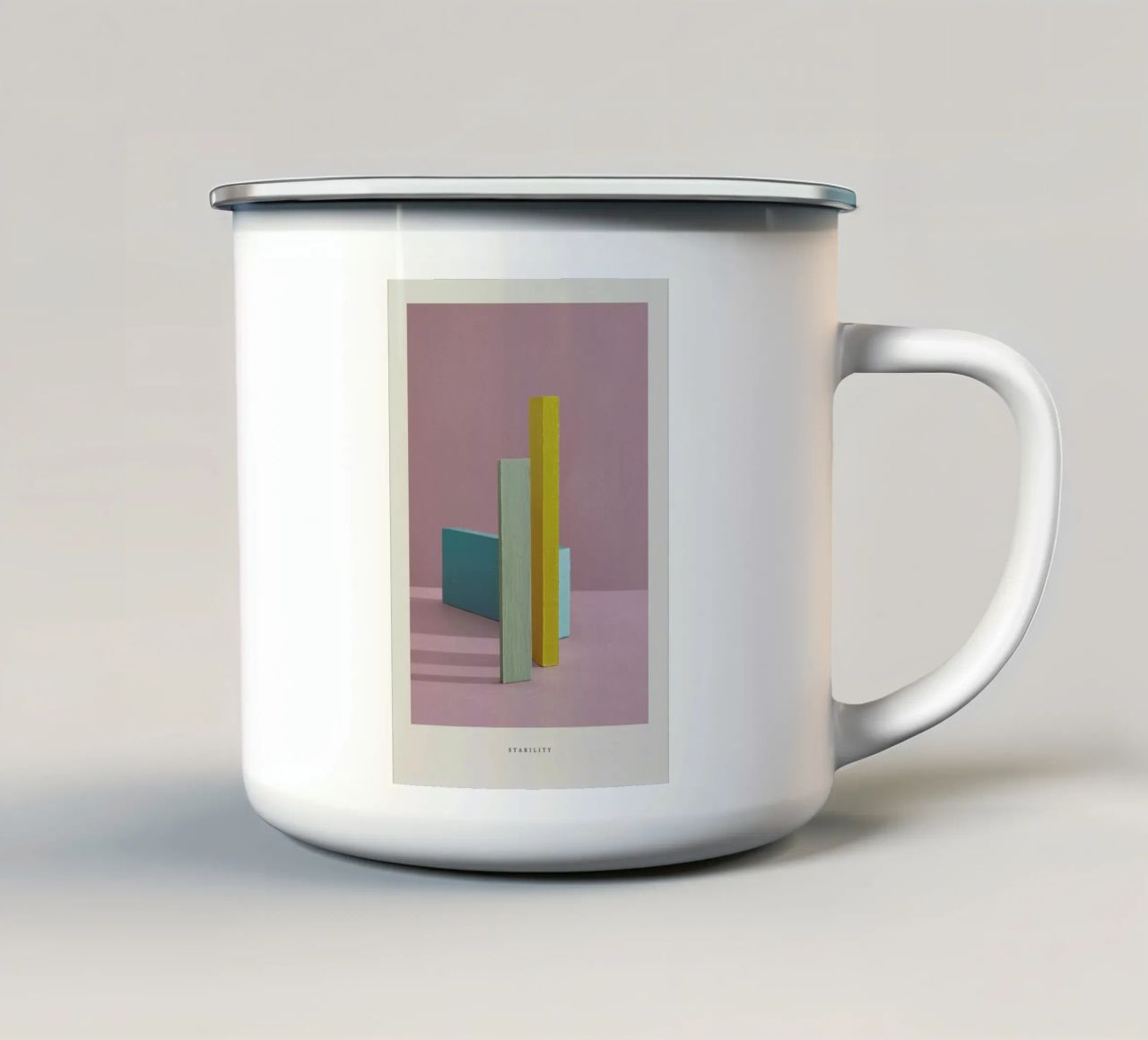 Stability II tazza in smalto da Graphite