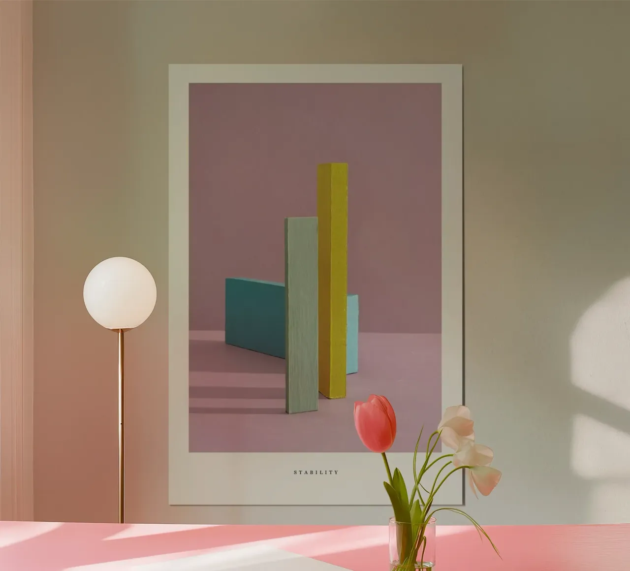 Stability II poster con telaio in plastica da Graphite