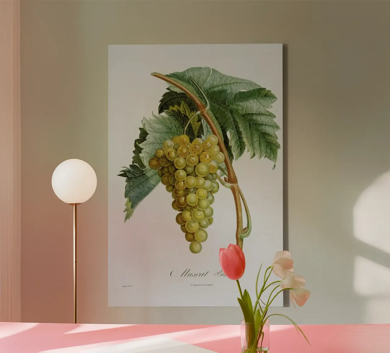 Turpin - White Grape Muscat Blanc tela con Cornice a cassetta da ARTOTHEK