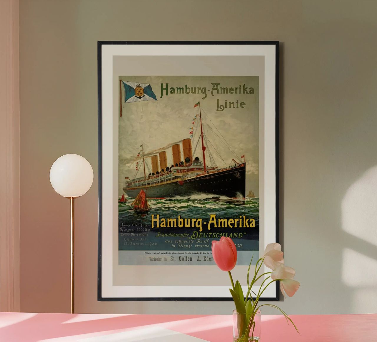 Hamburg-America Line Poster von ARTOTHEK