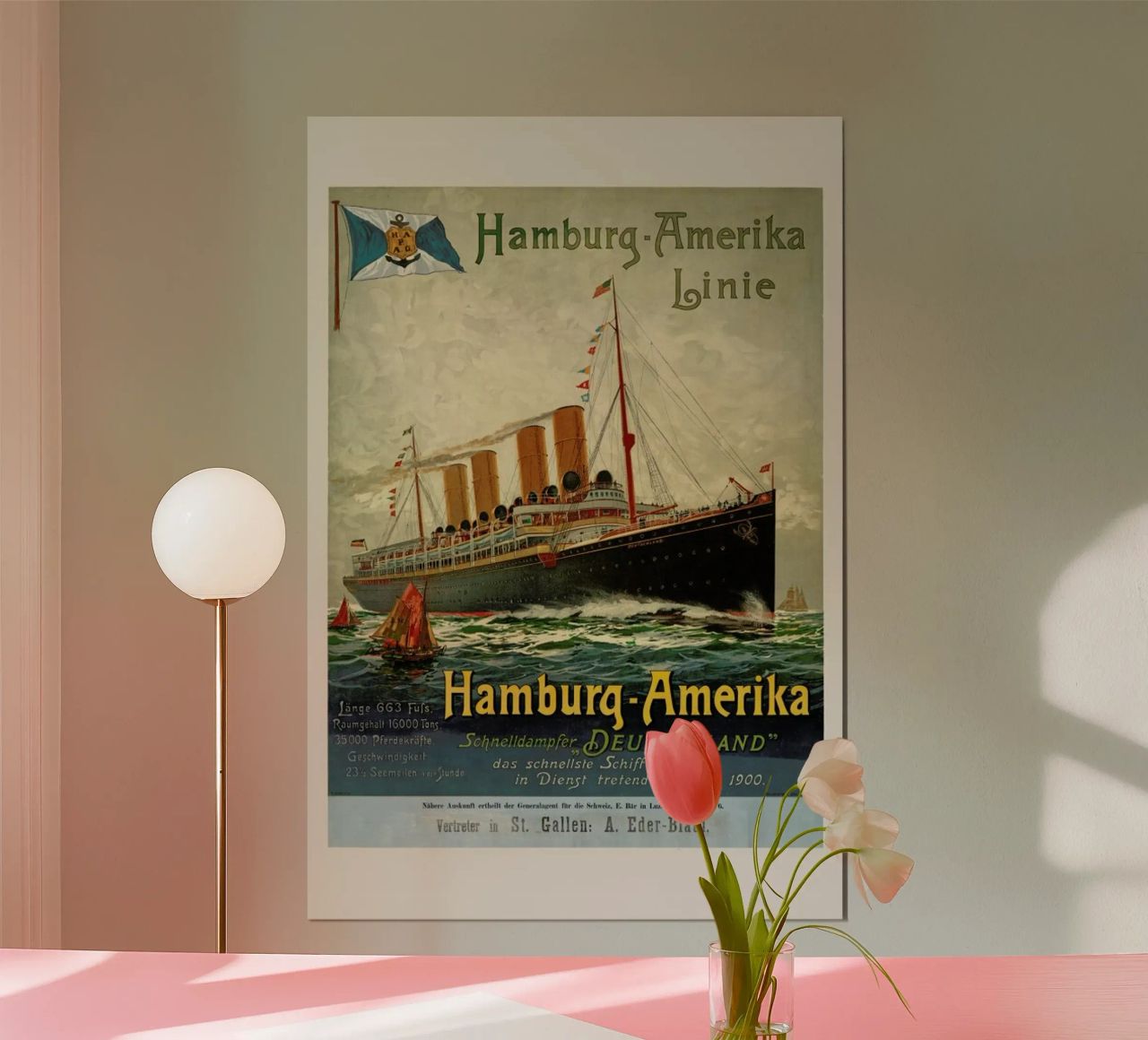 Hamburg-America Line Poster von ARTOTHEK