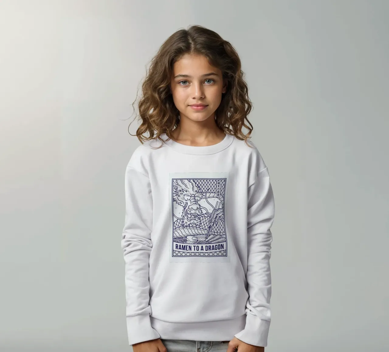 Ramen to a Dragon felpa bambino da daylight design studio