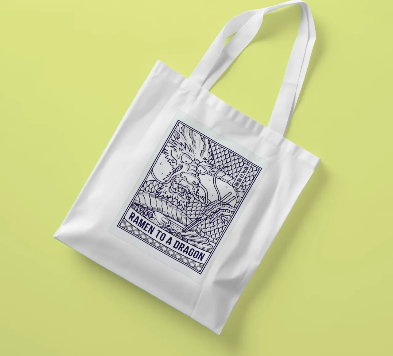 Ramen to a Dragon borsa in juta da daylight design studio