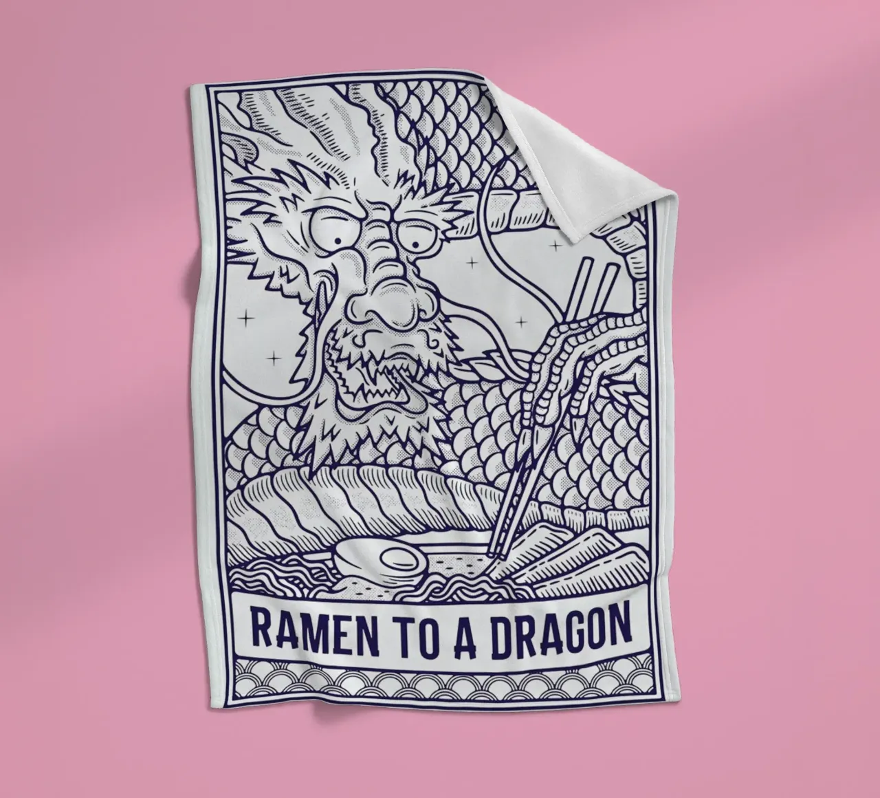 Ramen to a Dragon coperta in pile da daylight design studio