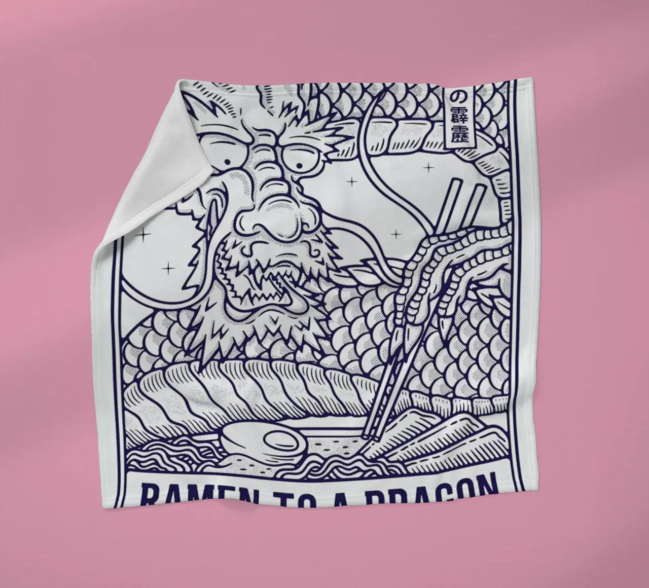 Ramen to a Dragon coperta in pile da daylight design studio