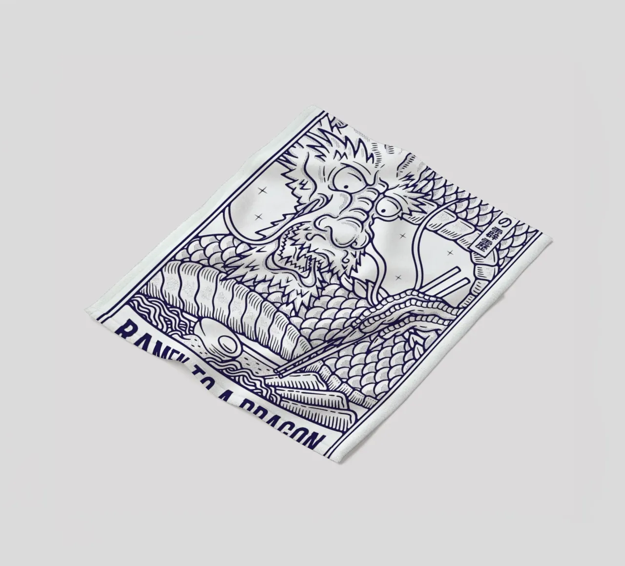 Ramen to a Dragon coperta in pile da daylight design studio