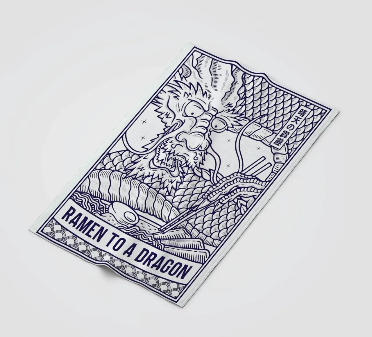 Ramen to a Dragon coperta in pile da daylight design studio