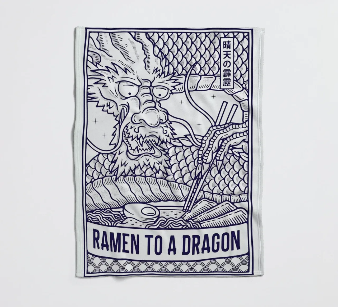 Ramen to a Dragon coperta in pile da daylight design studio