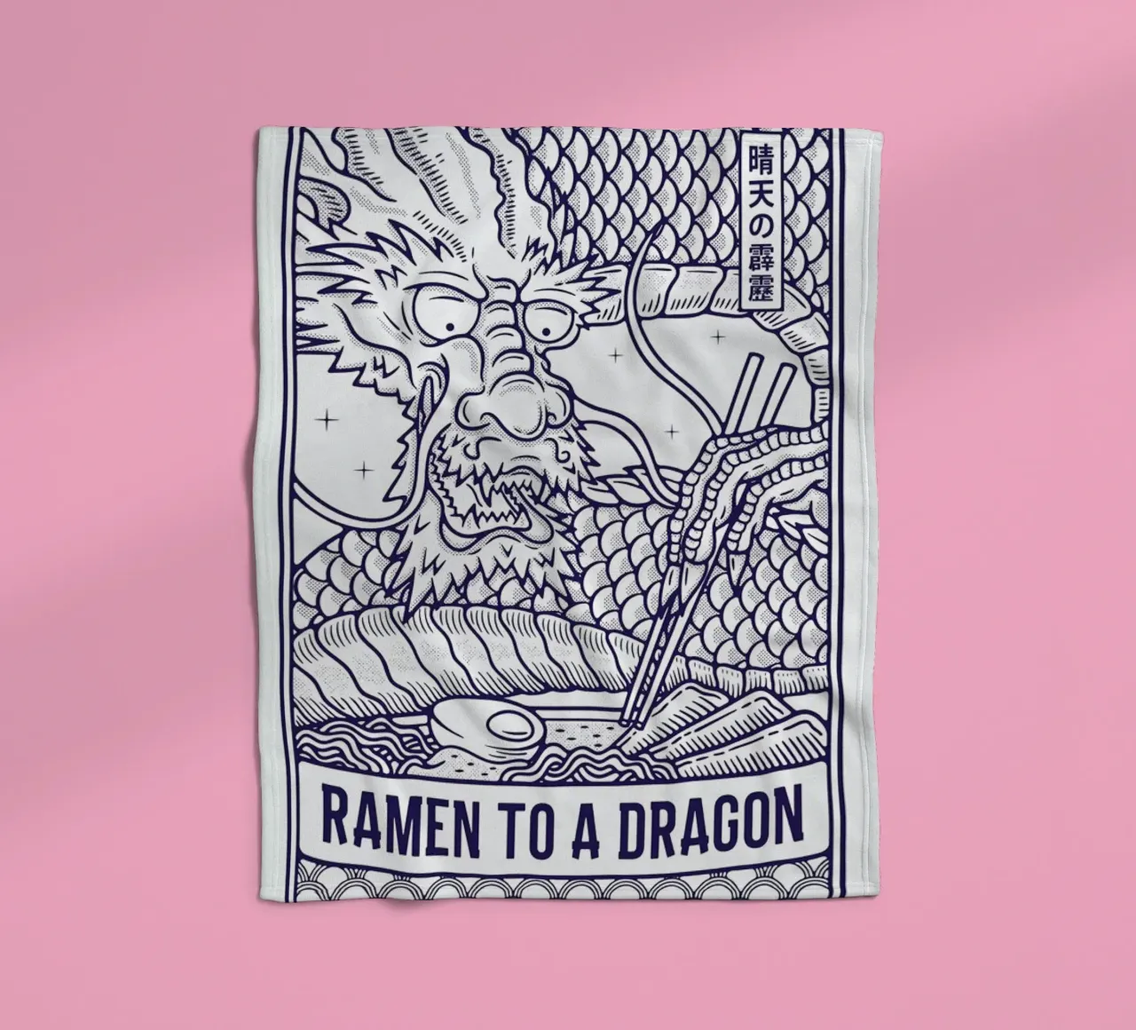 Ramen to a Dragon coperta in pile da daylight design studio