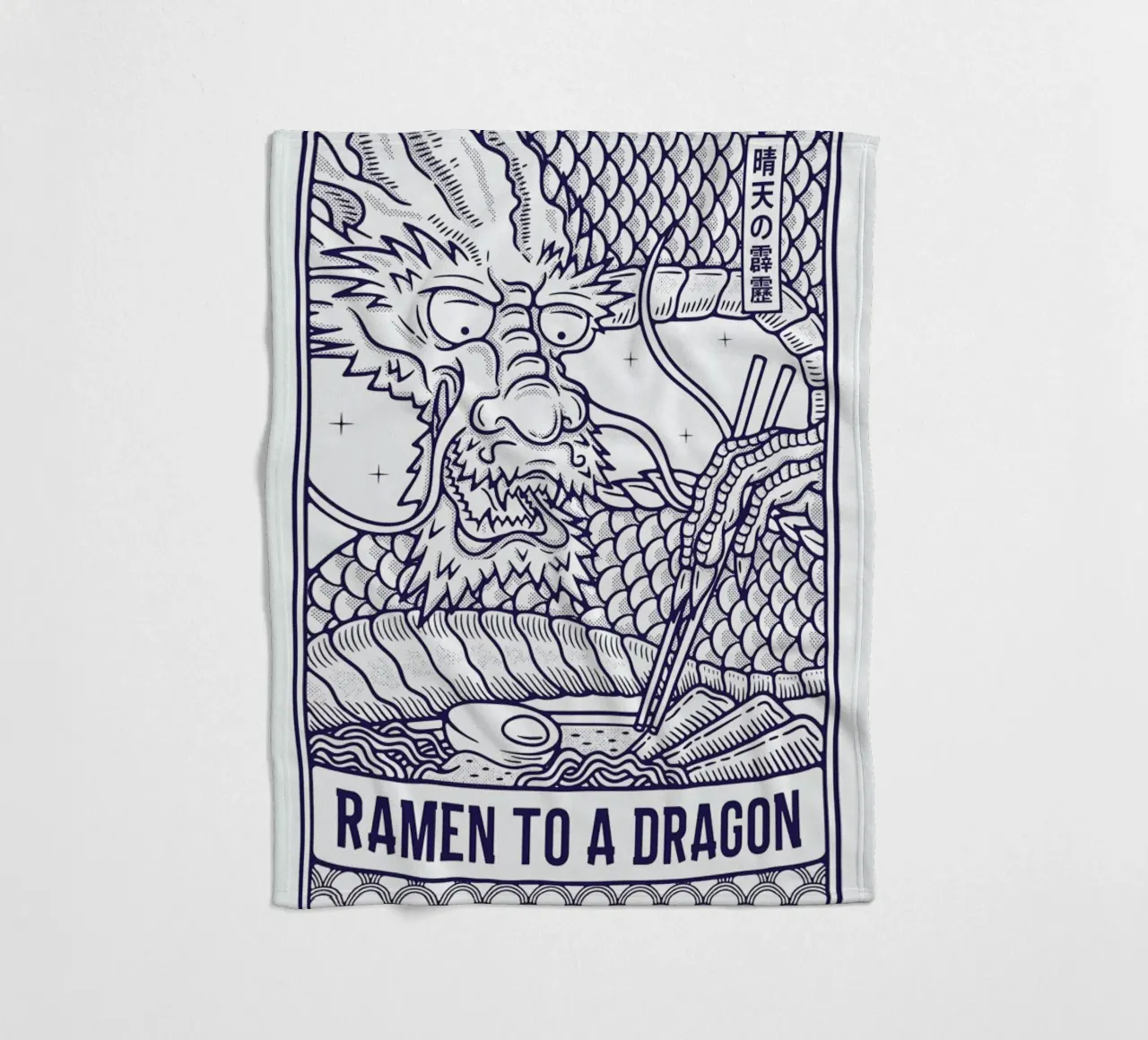 Ramen to a Dragon coperta in pile da daylight design studio