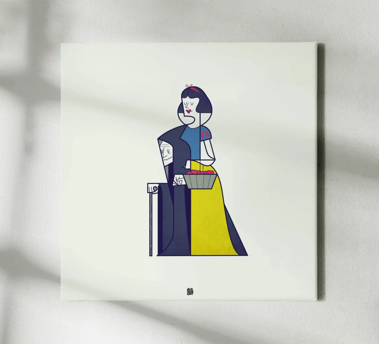 My heart is yours tela con Cornice a cassetta da Ale Giorgini