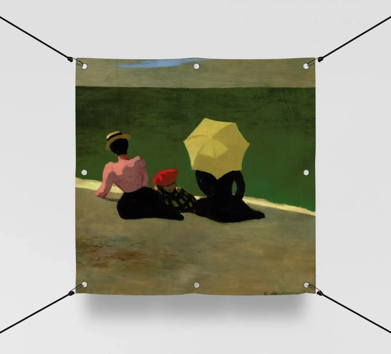 Vallotton - On the Beach telo in pvc da ARTOTHEK
