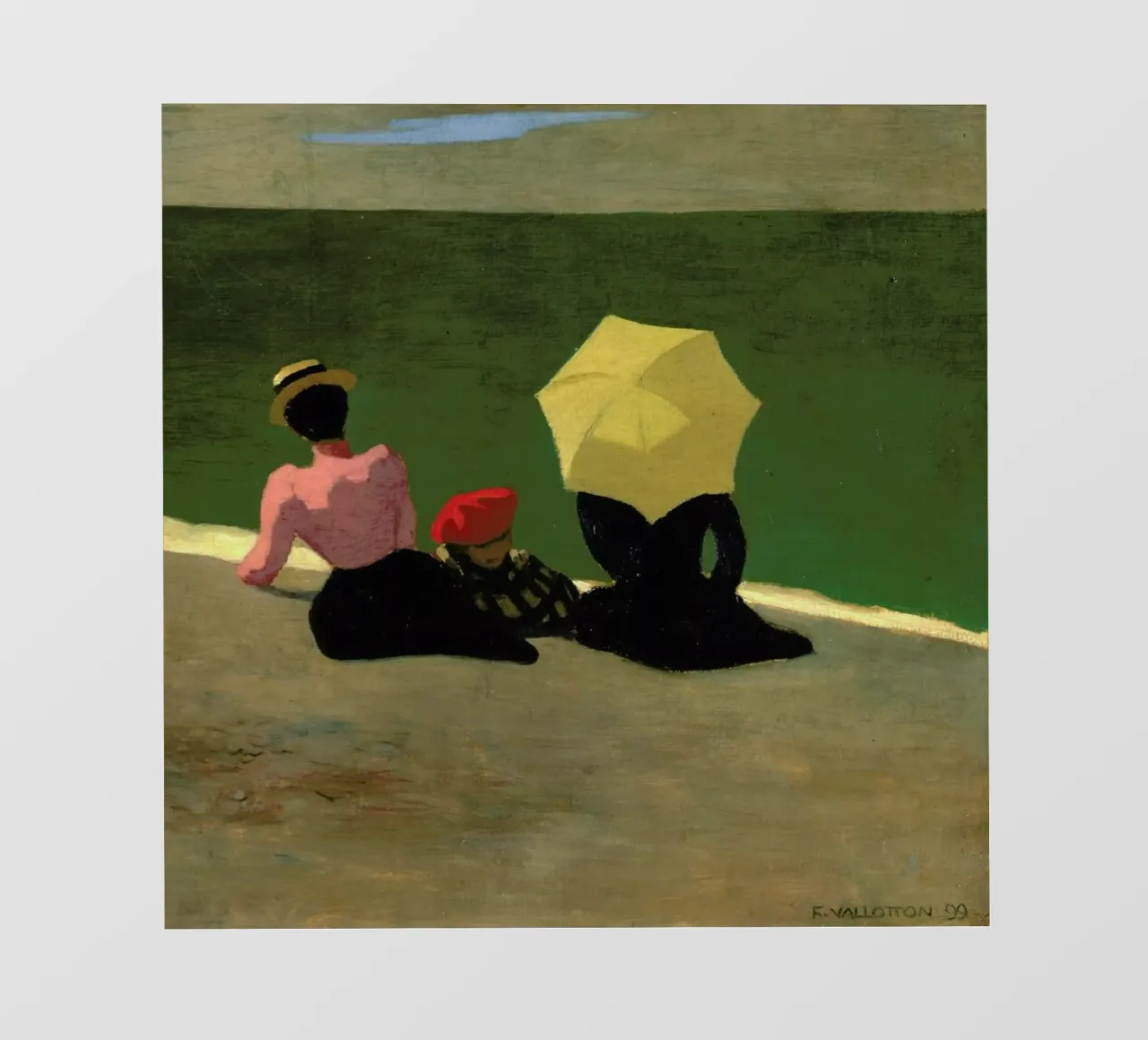 Vallotton - On the Beach telo in pvc da ARTOTHEK