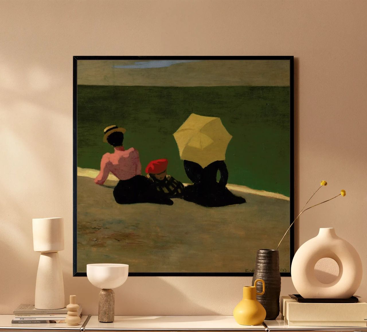 Vallotton - On the Beach Poster von ARTOTHEK