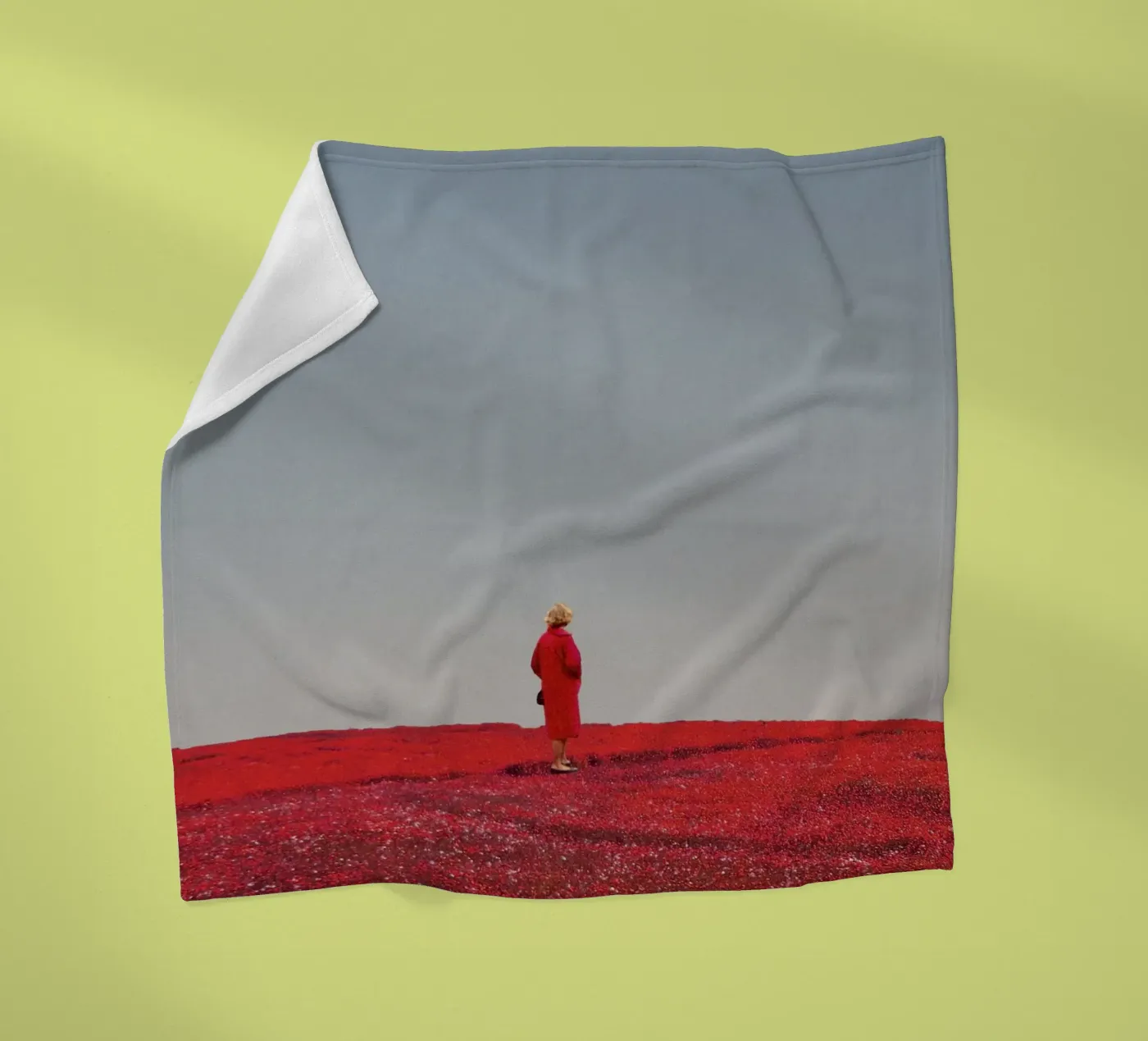 Everything was Red fleecedeken van Frank Moth