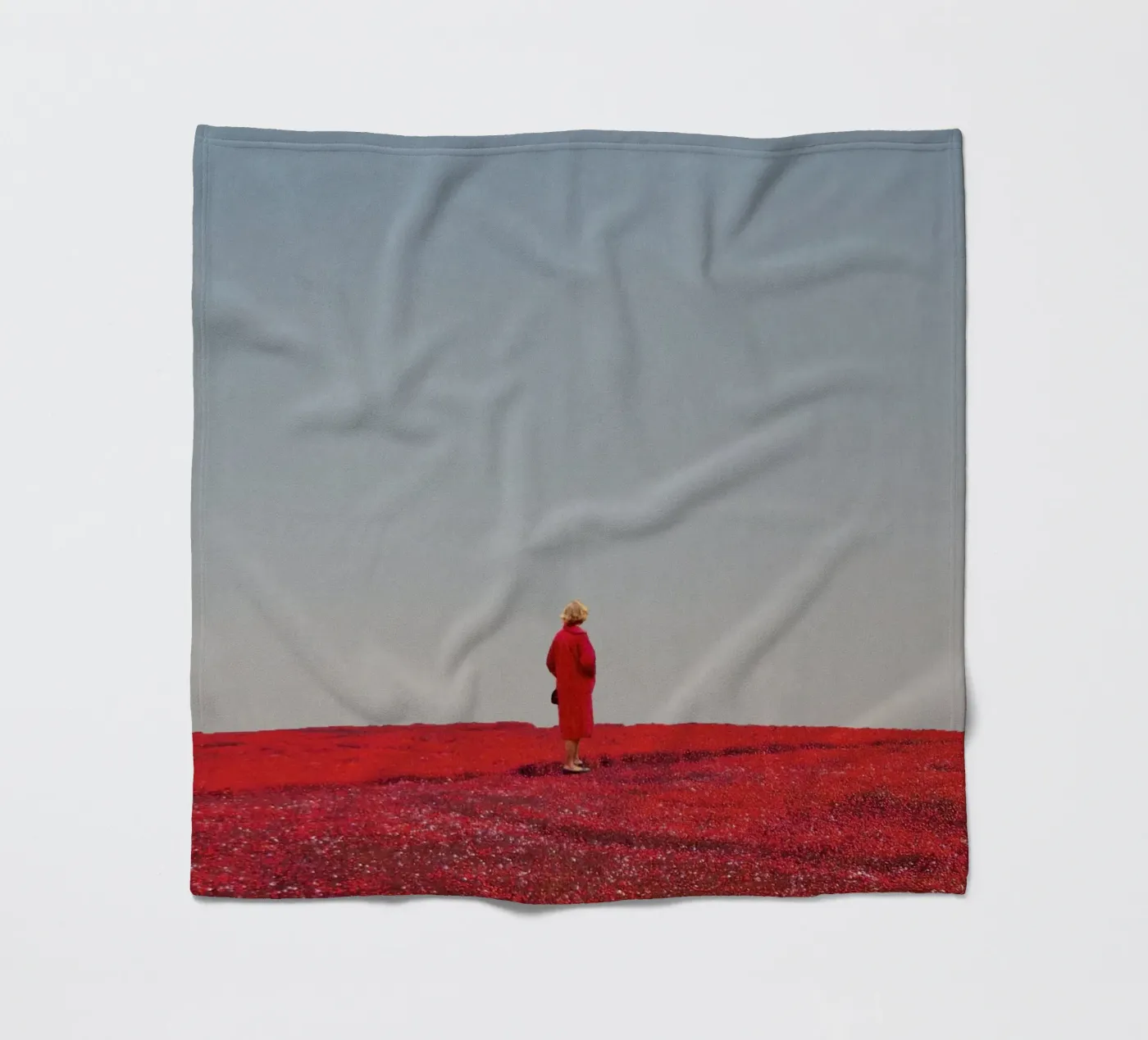 Everything was Red fleecedeken van Frank Moth