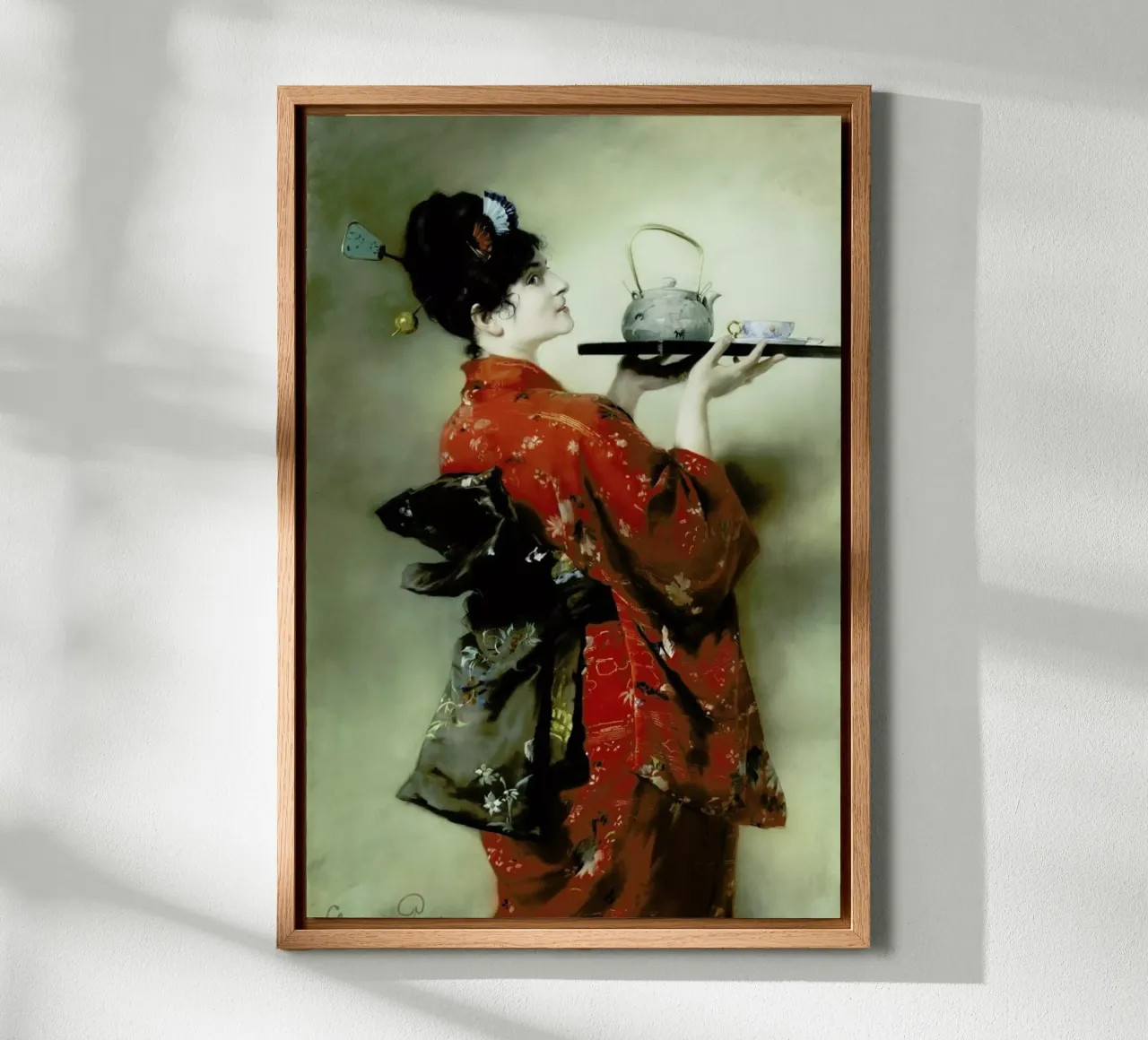 Pausinger - The Japanese Lady canvas met Baklijst van ARTOTHEK
