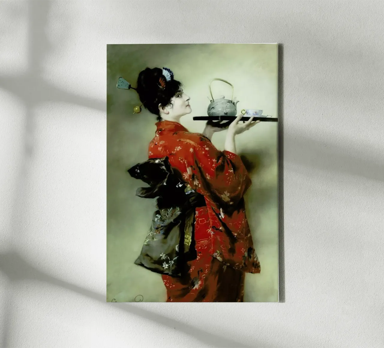 Pausinger - The Japanese Lady canvas met Baklijst van ARTOTHEK