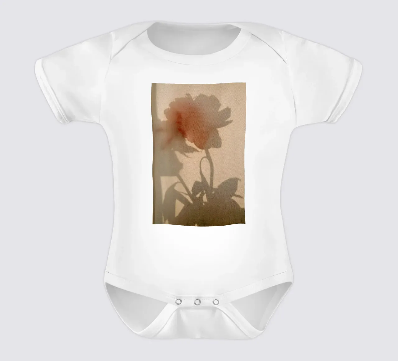 Abstract — Flower Shadow II body neonato maniche corte da Sebastian Hilgetag