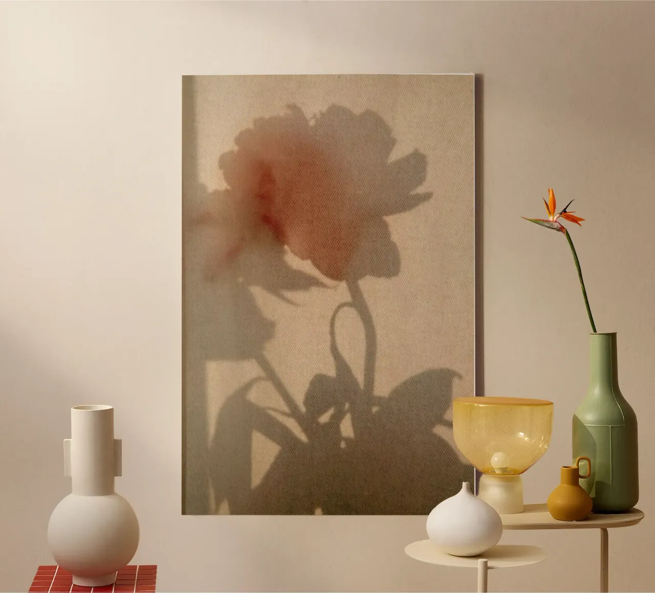 Abstract — Flower Shadow II tela da Sebastian Hilgetag