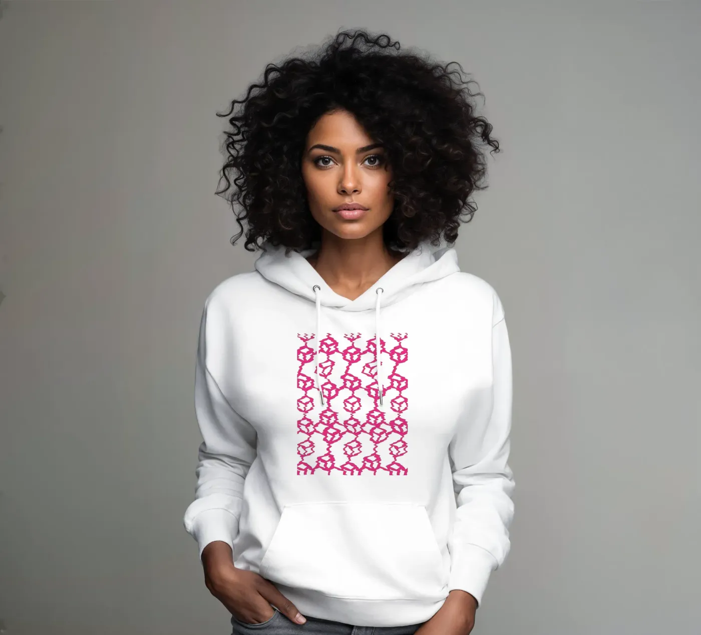 Wired_Stack_Triple hoodie van Crypto_Jungle