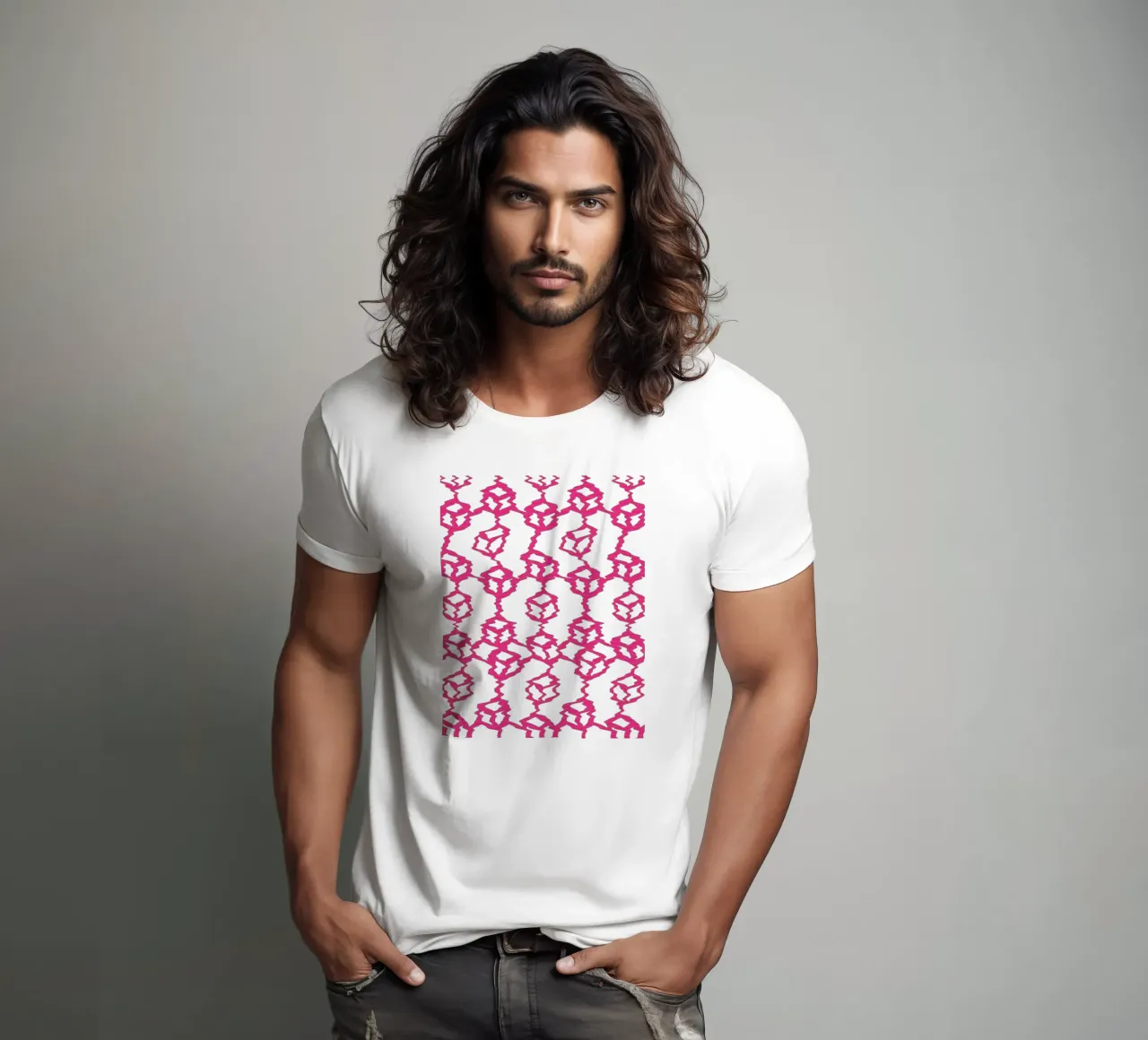 Wired_Stack_Triple t-shirt by Crypto_Jungle