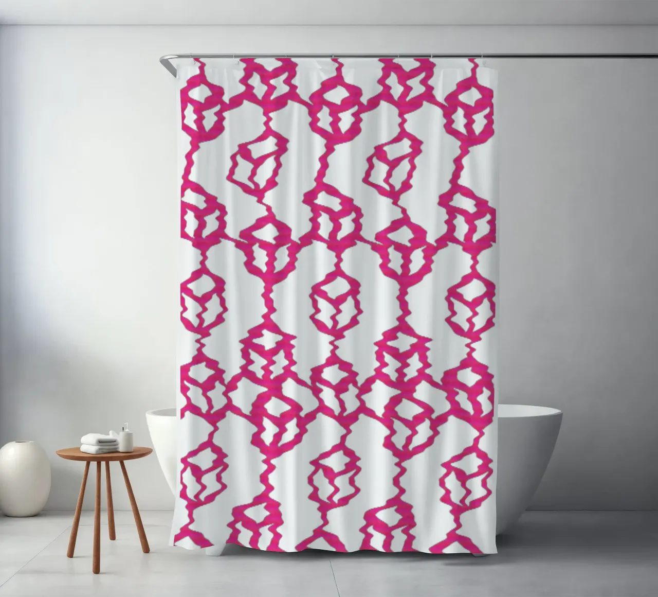 Wired_Stack_Triple Duschvorhang von Crypto_Jungle