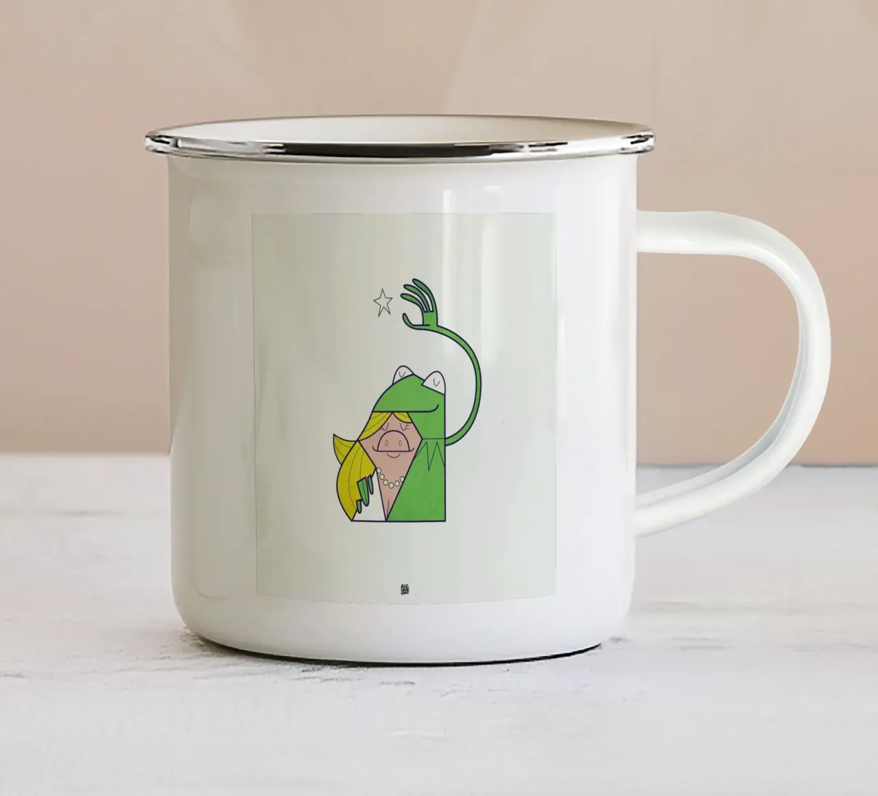 you are my beautiful star tazza in smalto da Ale Giorgini