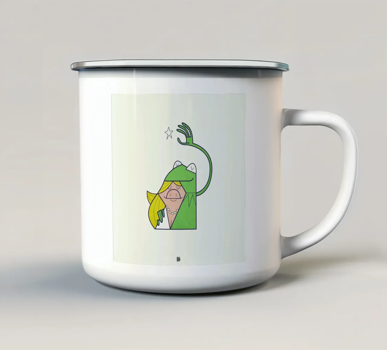 you are my beautiful star tazza in smalto da Ale Giorgini