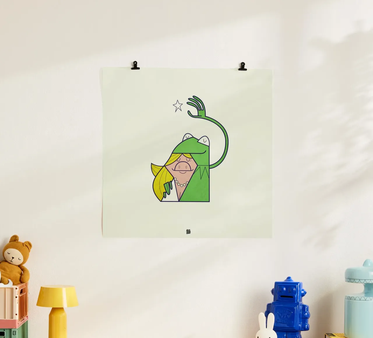 you are my beautiful star poster con telaio in plastica da Ale Giorgini