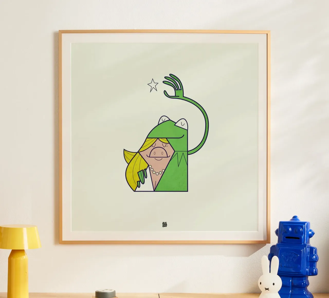 you are my beautiful star poster con telaio in plastica da Ale Giorgini