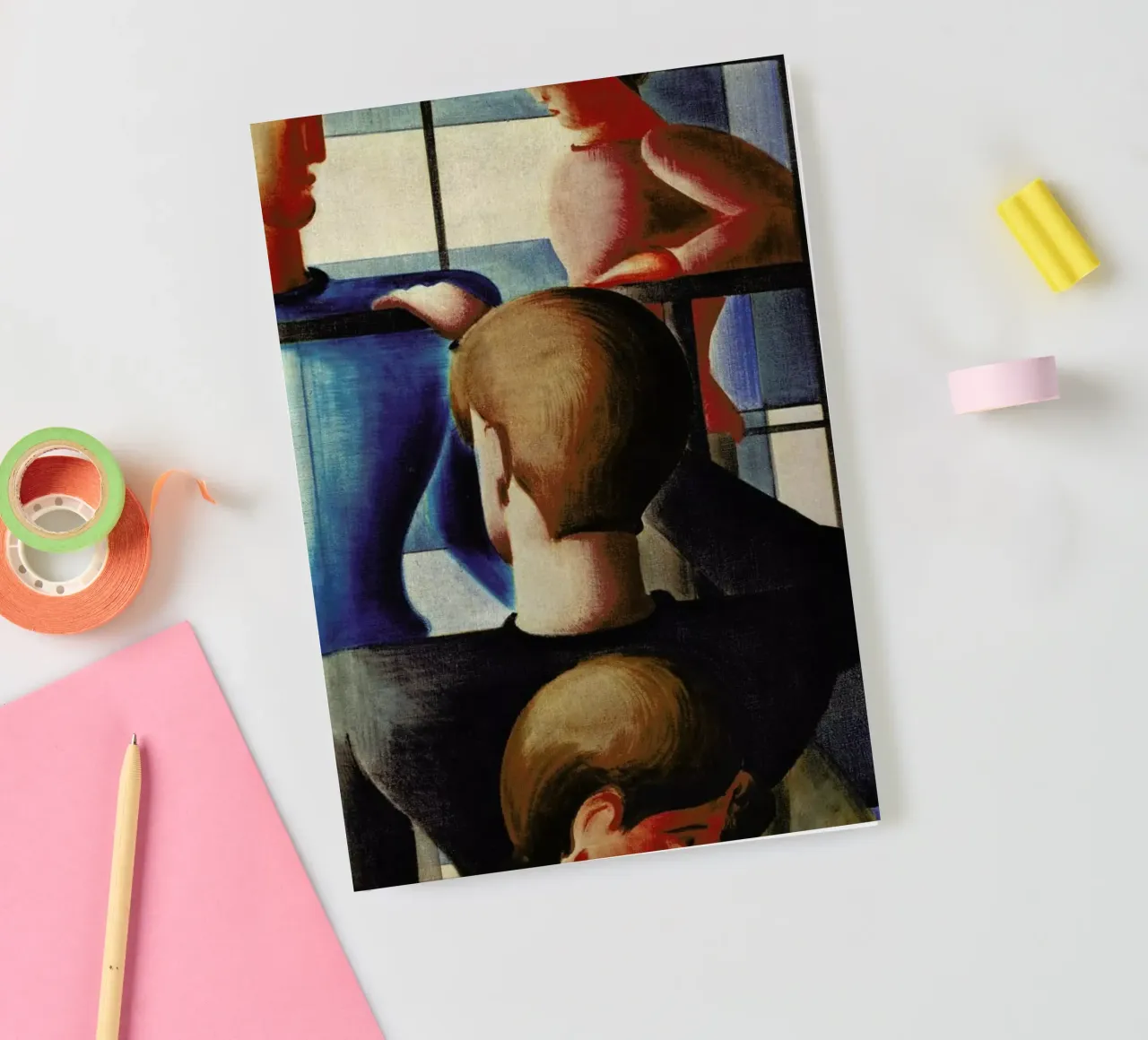 Schlemmer - Group at Railing I notebook by ARTOTHEK