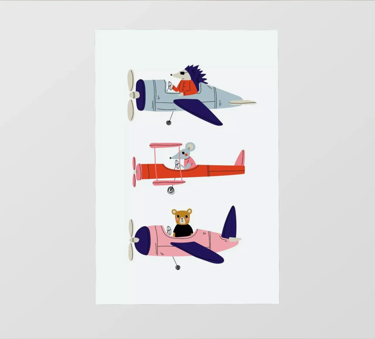Aeroplane Race pellicola backlit da Little Flourishes