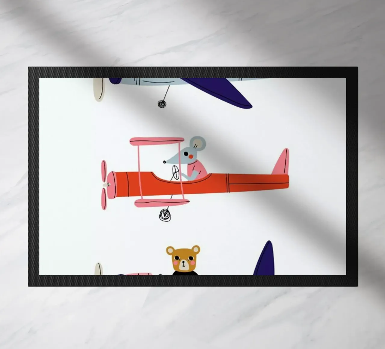 Aeroplane Race zerbino da Little Flourishes