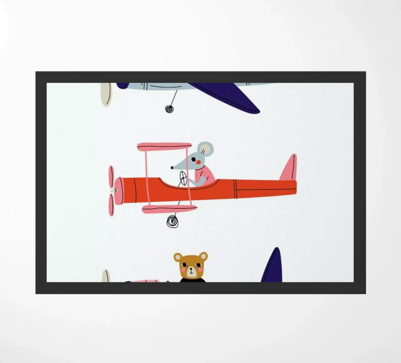 Aeroplane Race zerbino da Little Flourishes