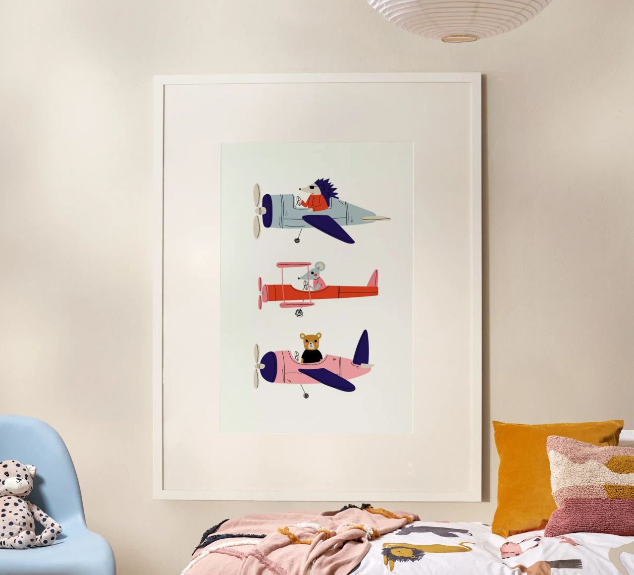 Aeroplane Race poster by Little Flourishes