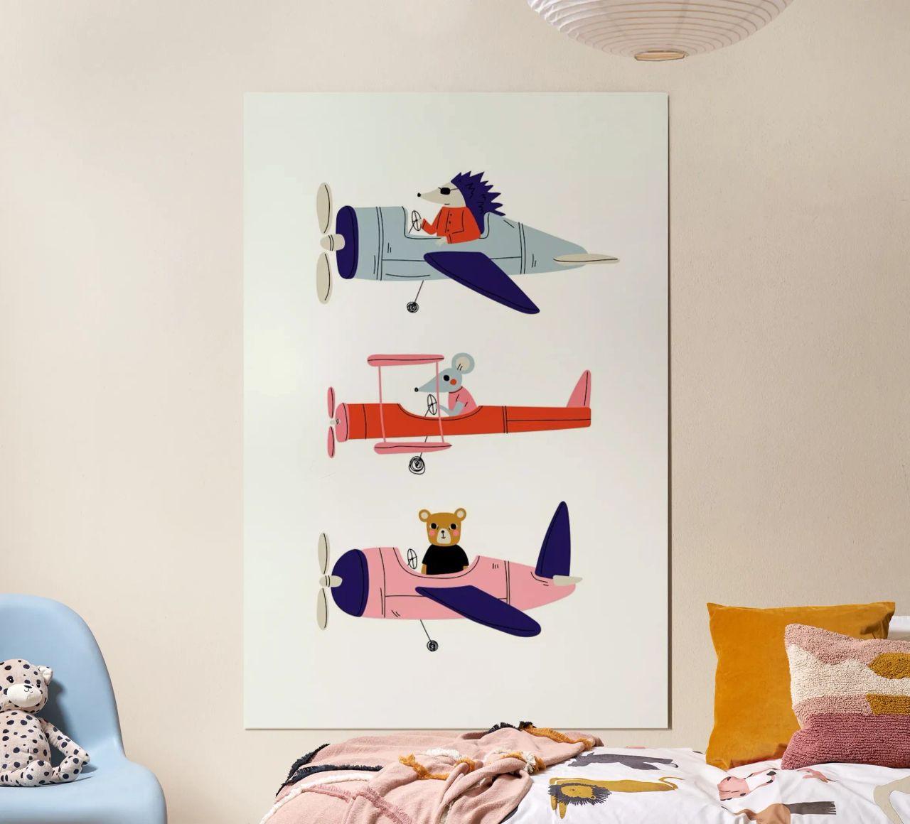 Aeroplane Race poster by Little Flourishes