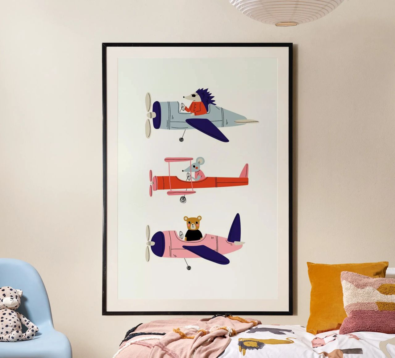 Aeroplane Race poster by Little Flourishes