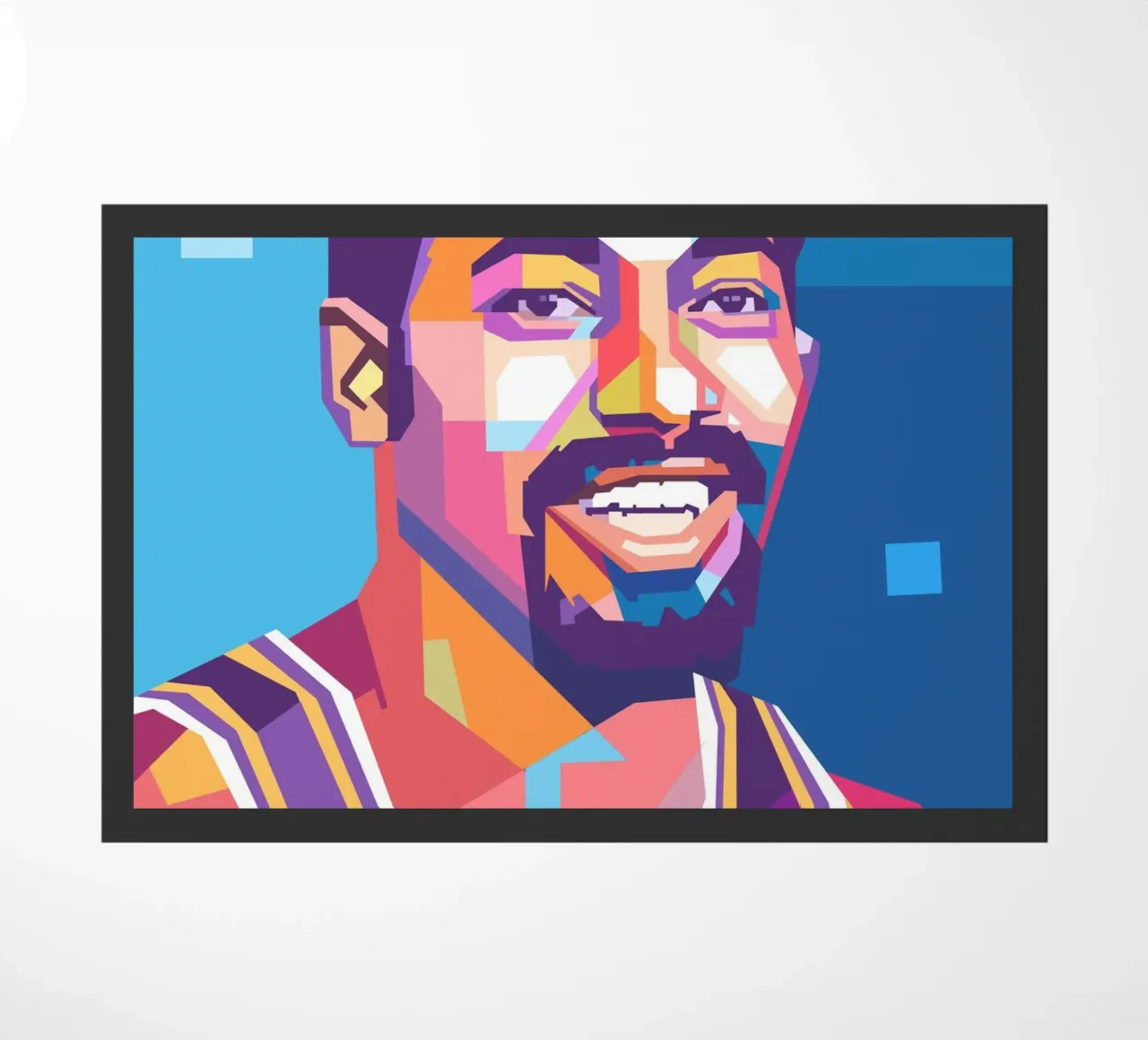 Wilt Chamberlain basketball legend doormat by Hantamrata