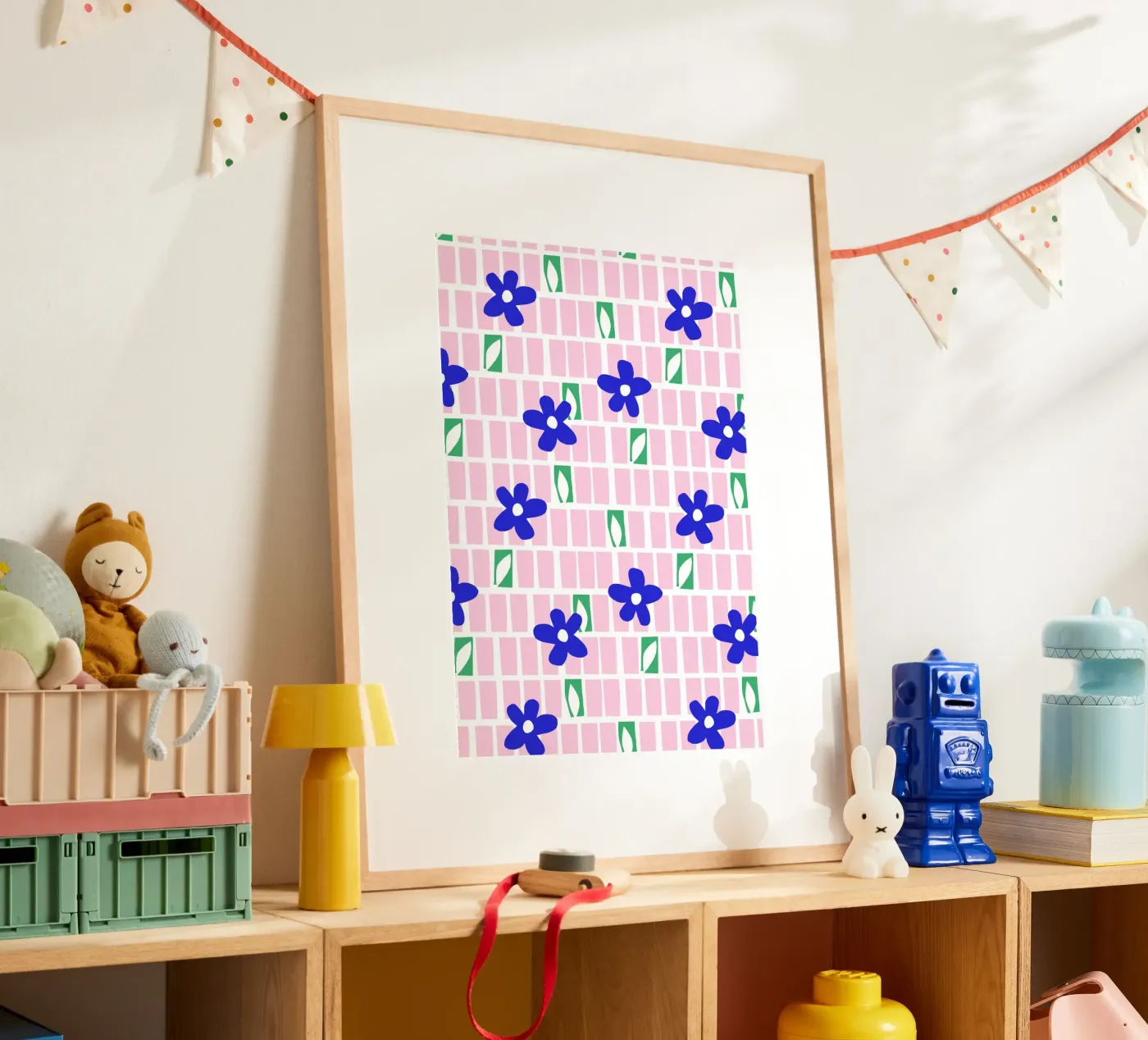 Blumen Grid poster van Lisa Jasmin Bauer
