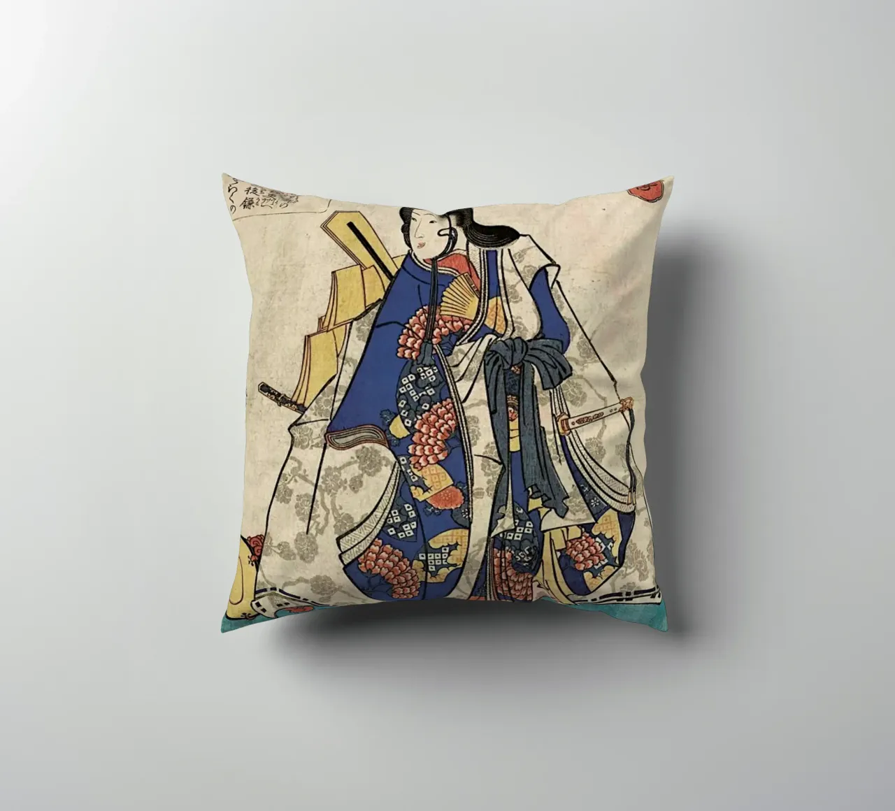 Kuniyoshi - Shirabyoshi Dancer Shizuka cuscino da ARTOTHEK