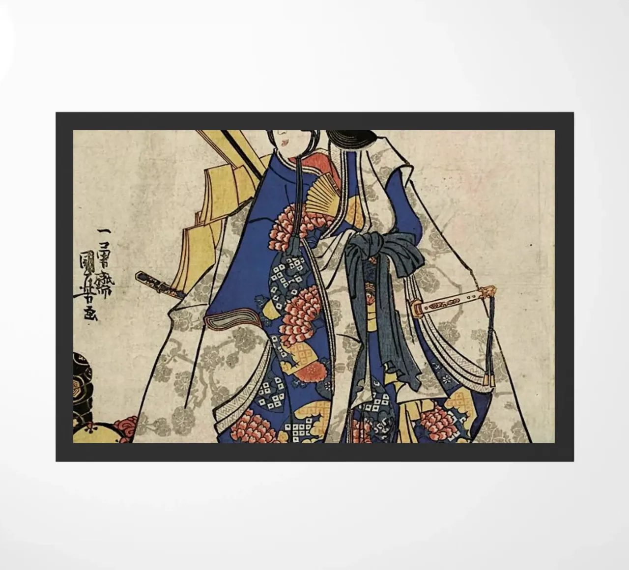 Kuniyoshi - Shirabyoshi Dancer Shizuka zerbino da ARTOTHEK